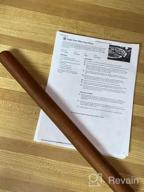 img 1 attached to Aisoso Wood Rolling Pin: Extra Long Thickened Dough Roller for Baking, Multipurpose Wooden Kitchen Tool (17.7 X 1.38 inches, Natural) review by Isaiah Bower