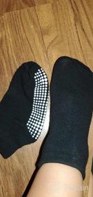 img 7 attached to Антискользящие носки для малышей с захватом, 6/12 пар уютных хлопковых носков для мальчиков, девочек, младенцев и детей от 1 до 9 лет