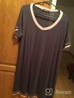img 1 attached to CzDolay Women'S Soft Knit Nightgowns With Short Sleeves And V-Neckline, S-XXL, Sleepwear, Night Shirts review by Cory Whitney