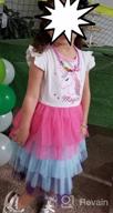 img 1 attached to DXTON Birthday Dresses with Litter Sleeves for Girls' Clothing review by Warrick Batebi
