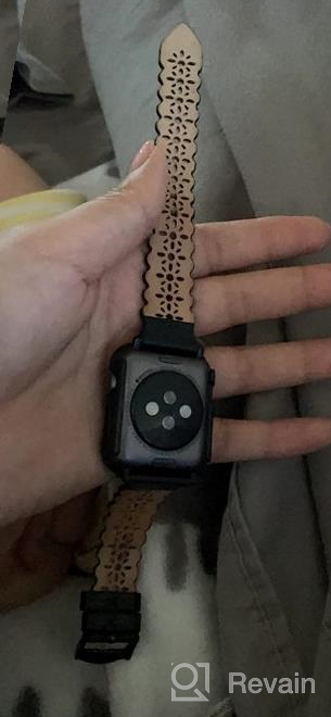 img 1 attached to Upgrade Your Apple Watch With Bandiction'S Genuine Leather Bands - Compatible With Multiple IWatch Models review by Jeremy Kakaruk