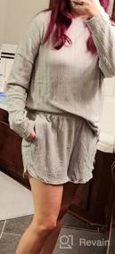 img 8 attached to Stay Cozy And Stylish With MEROKEETY Women'S Casual Cable Knit Pajama Sets