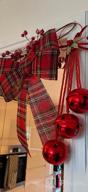 img 1 attached to 2 Pack Red Buffalo Plaid Christmas Bows - 12 X 18 Inches - Ideal For Christmas Tree, Garland And Outdoor Decoration - Xmas Plastic Bows By Aneco review by Terry Basri
