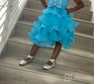 img 1 attached to Kids Lace Ruffles Party Dress Wedding Dresses For Girls review by Monica Harris