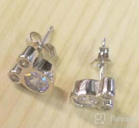 img 7 attached to 925 Sterling Silver Crystals Mouse Stud Earrings for Women, Teens, and Girls by SLUYNZ