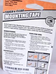 img 8 attached to Gorilla Tough & Wide Heavy Duty Double Sided Mounting Tape - 2" X 48", Clear (1 Pack)