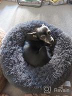 img 1 attached to Donut Dog Bed , Cozy Calming Cat Bed, Dog Bed For Large Dogs And Cats, Anti Anxiety, Comfy, Fluffy, Ultra Soft, Round Pillow (23-Inch, Beige) review by Drake Burroughs