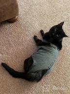 img 1 attached to Cat Surgery Recovery Pajama Suit - E-Collar Alternative For Abdominal Wound Treatment At Home review by Rudolph Mceachern