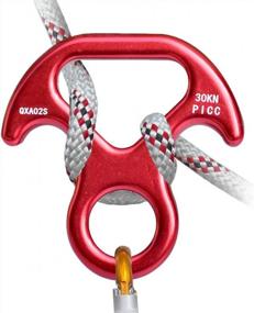 img 3 attached to 30KN Rescue Figure, 8 Descender Large Bent-Ear Belaying And Rappelling Gear Belay Device Climbing For Rock Climbing Peak Rescue Aluminum-Magnesium Alloy