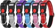 🐶 stay visible and safe with mumupet reflective dog collar set – 6 pieces, adjustable for small, medium, large dogs in 6 colors and 2 sizes логотип