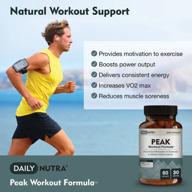 boost exercise performance with dailynutra peak workout formula - atp, boswellia & ashwagandha pre-workout and recovery supplement (60 capsules) logo