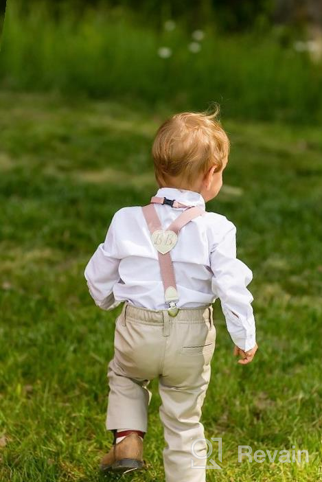 img 1 attached to Chic YJDS Boys Suspenders And Bow Tie Set With Y-Back Heart-Shaped Clips review by Matthew Henderson