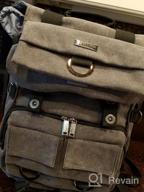 img 1 attached to Travel In Style With Evecase Canvas Backpack For DSLR Camera And Laptop/Tablet review by Nick Mosley
