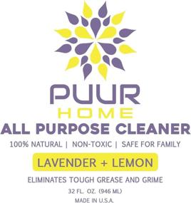 img 3 attached to 🍋 Puur Home: Natural All-Purpose Cleaner with a Lemon Lavender Scent - Pet Safe, Baby Safe, and Incredible Value!