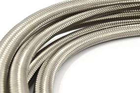 img 1 attached to 🚗 Kraken Automotive - 8AN Stainless Braided Hose (10 Feet) for Versatile Fuel, Oil, Coolant, and Air Applications