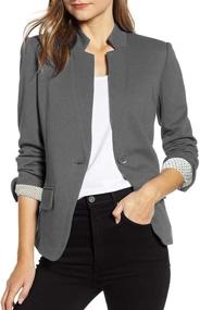 img 4 attached to Vetinee Women's X-Large Casual 👚 Cardigan for Stylish Suiting & Blazers