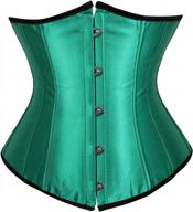 grebrafan classic lace up boned waist cincher bustier corset top logo