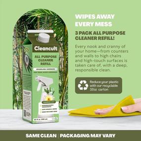 img 3 attached to Clean Effortlessly With Cleancult'S Eco-Friendly Bamboo Lily All-Purpose Cleaner Refills - 32Oz, 3 Pack