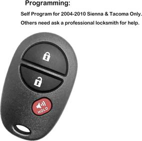 img 1 attached to 🔑 AutoKeyMax - 2 NEW Replacement Keyless Entry Remotes for 2005-2016 TACOMA GQ43VT20T