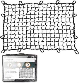 img 4 attached to 🚚 EZYKOO 4x6 Truck Bed Net - Heavy Duty Cargo Net with 14pcs Durable Carabiner Hooks - Max Stretches to 8x11 - Universal Fit