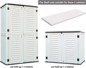 img 2 attached to Metal Laminate Shelving For 26 Cu.Ft Horizontal Storage Shed - Supports 44 Lbs, 46" X 13" Size - Includes 4 Screws - 11Lbs Weight Capacity