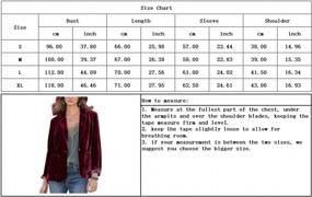 img 1 attached to Stylish Velvet Blazer For Women'S Office Wear: Chouyatou One Button Notch Lapel Jacket Suit