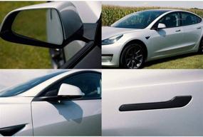 img 4 attached to TESBROS Tesla Complete Chrome Delete Exterior Accessories