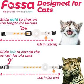 img 1 attached to FOSSA Airtag Collar Bell White