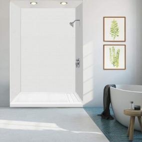 img 3 attached to 60-In W X 32-In L Rectangular Alcove Shower Base With Right Hand Drain - Transolid FLU6032R-31 White