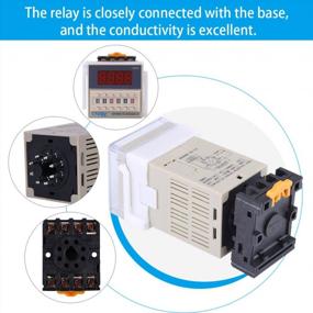img 1 attached to DH48S-S 110V AC Digital Time Relay With Base And Adjustable 0.1S-99H Cycle Control For Optimal Performance
