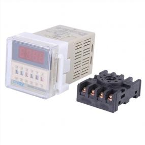 img 4 attached to DH48S-S 110V AC Digital Time Relay With Base And Adjustable 0.1S-99H Cycle Control For Optimal Performance
