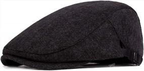 img 4 attached to Stylish And Timeless: Fasbys Men'S Classic Cotton Ivy Gatsby Newsboy Cap