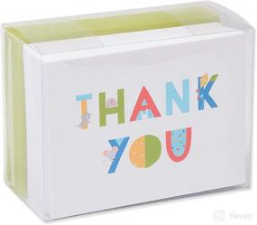 img 1 attached to Express Gratitude with American Greetings Baby Shower Thank You Cards - Baby Icons (50-Count)