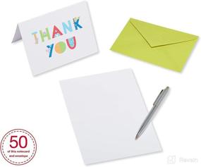 img 2 attached to Express Gratitude with American Greetings Baby Shower Thank You Cards - Baby Icons (50-Count)