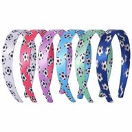 score with colle: 6pcs soccer headbands for girls and women, perfect sports hair accessory for young athletes and teams logo