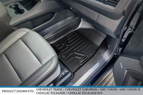 img 2 attached to 👟 Custom Fit Floor Mats 2 Row Liner Set for 2021-2023 Tahoe/Suburban/Yukon &amp; XL with 2nd Row Bench Seat - SMARTLINER