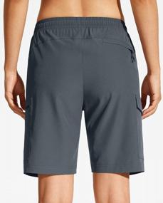 img 2 attached to Stay Active In Style: MOCOLY Hiking Cargo Shorts For Women - Quick-Dry And Lightweight With Zipper Pockets