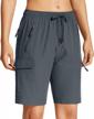 stay active in style: mocoly hiking cargo shorts for women - quick-dry and lightweight with zipper pockets logo