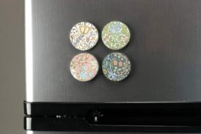 img 1 attached to USA-Made Morris Blackthorn Magnet Set - Set Of 4 1.25-Inch Magnets By Buttonsmith: Enhance Your Visibility