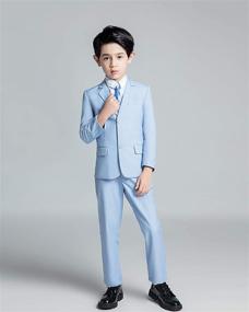 img 1 attached to Yuanlu Toddler Formal Tuxedo Bearer Boys' Clothing ~ Suits & Sport Coats