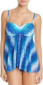 img 2 attached to 👙 Gottex Bandeau Flyaway Swimsuit: Embrace Style & Flair - Women's Clothing Collection