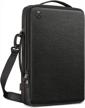 14-inch laptop shoulder bag for hp 14 chromebook, macbook pro 15", padded carrying case for acer/hp/dell logo
