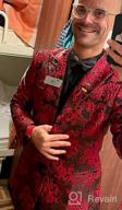 img 1 attached to Make A Statement At Your Next Event With COOFANDY'S Men'S Floral Tuxedo Jacket review by Julio Roberts