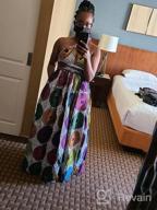 img 1 attached to Bold African Print Maxi Dress For Women - Stunning Dashiki Long Dress review by Bob Larson