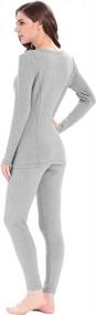 img 3 attached to Femofit Women'S Thermal Underwear Long Johns: Soft, Warm Base Layer Set S-XL For Winter Comfort