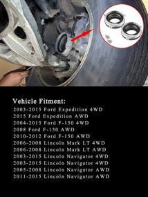 img 3 attached to Pair 4WD Hub Locking Actuator Delete Kit 600-405 Compatible with 🔐 For-d Expedition F-150 Lincoln Mark LT Navigator - Replacement for # 7L1Z3C247A 600-105