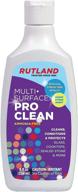 rutland 185 multi-surface pro cleaner, 8 fl oz, cream logo