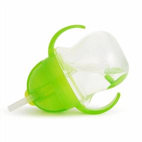 img 2 attached to Munchkin Click Lock Weighted Straw Cup, 7 Ounce, Blue/Green, Pack Of 2