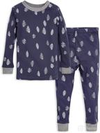 👶 burt's bees baby boys' organic cotton pajama set - tee and pant 2-piece pj's logo