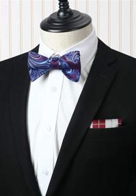 img 3 attached to 👔 HISDERN Classic Self-Tie Men's Accessories for Versatile Styling